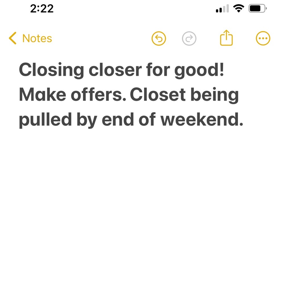 Closing closet